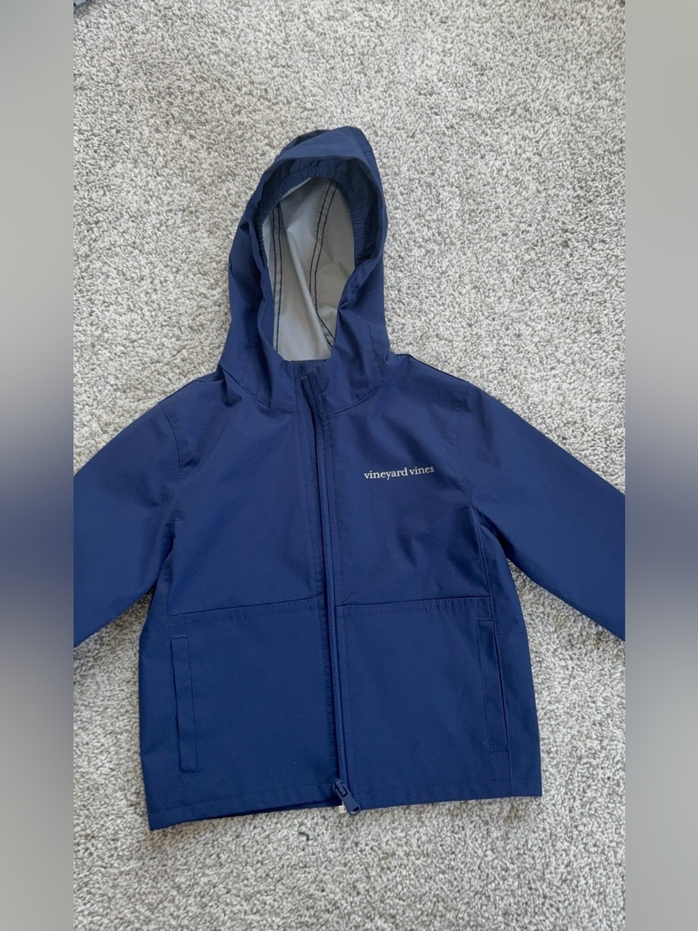 Vineyard Vines Toddler Navy Hooded Rain Jacket